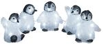 Konstsmide Weihnachtsbeleuchtung LED Acryl Babypinguine 5er-Set