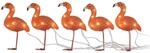 Konstsmide Weihnachtsbeleuchtung LED Acryl Flamingos 5er-Set