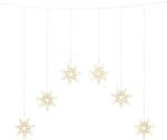 Konstsmide Weihnachtsbeleuchtung LED Lichtervorhang 6 Sterne