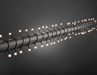 Konstsmide Weihnachtsbeleuchtung LED Globelichterkette 160 warmwei&szlig;e Dioden L1272