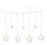 Konstsmide Weihnachtsbeleuchtung LED Lichtervorhang kleine/gro&szlig;e Sterne