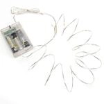 Konstsmide Weihnachtsbeleuchtung Micro LED Lichterkette silberfarben Draht