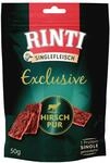 RINTI Exclusive Snack pur 50 Gramm Hundesnack 50 Gramm Hirsch