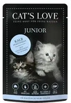Cat's Love Junior 85g Beutel Katzennassfutter 12 x 85 Gramm Kalb Pur mit Eierschalen