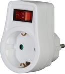 Kopp Schutzkontakt-Zwischenstecker 16A arktis-wei&szlig;