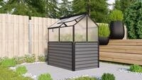 Vitavia Hochfr&uuml;hbeet Paris mit 4 Dachfenstern B 119 x T 83 x H 72 cm 65 cm 4 mm