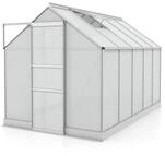 Vitavia Gew&auml;chshaus Apollo 6200 inkl. 2 Dachfenstern - 6,2 m&sup2; -Alu-blank eloxiert-4