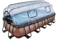 Exit rechteckiger Rahmenpool Premium mit Sandfilteranlage und Sonnendach 540 x 250 cm
