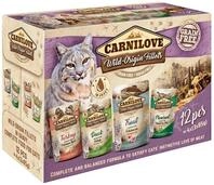 CARNILOVE Ragout Wild-Origin Filets Multipack 4 x 3 x 85 Gramm Katzennassfutter