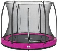 Salta Trampolin Comfort Edition Ground mit Sicherheitsnetz &Oslash; 251 cm pink