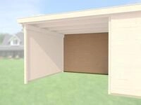 Weka R&uuml;ckwand f&uuml;r Anbau 450 cm f&uuml;r Designhaus 225