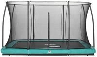 Salta Trampolin Comfort Edition Ground mit Sicherheitsnetz 366 x 244 cm gr&uuml;n