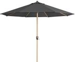 doppler Mittelmastschirm ALU WOOD 350, Aluminium Esche-Optik / 100 % Polyester 180