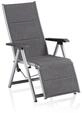 Kettler Relaxsessel BASIC PLUS PADDED, Aluminium Silber / Outdoorgewebe Anthrazit