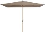 doppler Mittelmastschirm ALU WOOD 300 x 200 Auto-Tilt, Aluminium Esche-Optik / 100 %