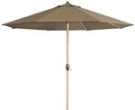 doppler Mittelmastschirm ALU WOOD 350, Aluminium Esche-Optik / 100 % Polyester 180