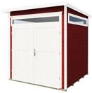 Weka Gartenhaus 265 mit Oberlichtern - 21 mm schwedenrot 235 x 239 cm (Gr. 3) - 50 %