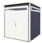 Weka Gartenhaus 265 mit Oberlichtern - 21 mm grau 205 x 115 cm (Gr. 1) - 50 % Rabatt