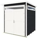 Weka Gartenhaus 265 mit Oberlichtern - 21 mm anthrazit 205 x 209 cm (Gr. 2) - 50 %