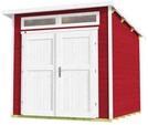 Weka Gartenhaus 264 mit Oberlichtern - 21 mm schwedenrot 235 x 239 cm (Gr. 2) - 50 %
