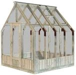 Palmako Gew&auml;chshaus / Pavillon / Glashaus Emilia 5,4 m&sup2; - 18 mm Grau