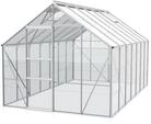 Vitavia Gew&auml;chshaus Merkur 11500 inkl. 2 Dachfenstern - 11,5 m&sup2; -Alu-blank