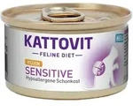 KATTOVIT Sensitive 85 Gramm Katzenspezialfutter Sparpaket 24 x 85 Gramm Huhn