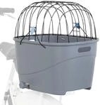TRIXIE Fahrradkorb 36x47x46cm aus Kunststoff/Metall grau