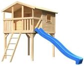 Akubi Kinderspielhaus Kinderspielger&auml;t Benjamin inkl. Wellenrutsche (Set