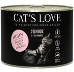 Cat's Love Junior 200g Dose Katzennassfutter 6 x 200 Gramm Huhn Pur mit Seealgen &