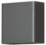 Konstsmide Wandleuchte Chieri, 2x2 LED, Aluminium, anthrazit (7891-370)