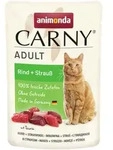 animonda Carny Adult 85g Beutel Katzennassfutter Sparpaket 24 x 85 Gramm Rind +