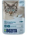 Bozita H&auml;ppchen in So&szlig;e 85 Gramm Katzennassfutter 12 x 85 Gramm mit Hering