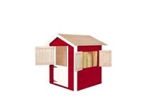 Weka Kinderspielhaus Tabaluga Drachenh&ouml;hle rot/weiss-schwedenrot