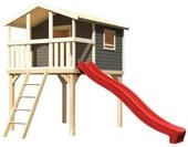Akubi Kinderspielhaus Kinderspielger&auml;t Benjamin inkl. Wellenrutsche (Set