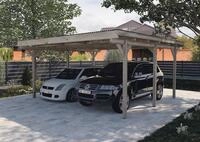 Weka Flachdach Doppelcarport 616