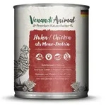 Venandi Animal Monoprotein 800g Katzennassfutter Sparpaket 12 x 800 Gramm Huhn