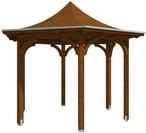 Skan Holz Pavillon Laube Versailles-nussbaum