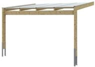 Skan Holz Terrassen&uuml;berdachung Novara Breite 450 cm 450 x 359 cm (Gr. 3) wei&szlig;