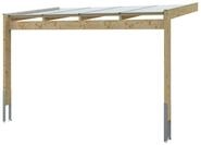 Skan Holz Terrassen&uuml;berdachung Novara Breite 450 cm 450 x 259 cm (Gr. 1) eiche hell