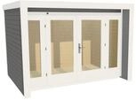 Weka Gartenhaus 263 mit gro&szlig;er Glasfront - 28 mm grau 295 x 235 cm (Gr. 2) - 50 %
