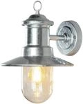 Konstsmide Wandleuchte Napoli, galvanisiert, klares Glas (7346-320)