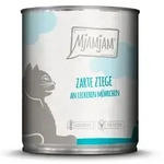 MJAMJAM Leckere Mahlzeit 800g Dose Katzennassfutter 6 x 800 Gramm zarte Ziege an