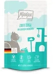 MJAMJAM Quetschies 125g Beutel Katzennassfutter 12 x 125 Gramm zarte Ziege an
