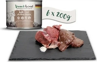 Venandi Animal Monoprotein 200g Katzennassfutter Sparpaket 12 x 200 Gramm Kalb