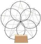 Konstsmide Weihnachtsbeleuchtung LED Metallsilhouette 5 kleine Ringe