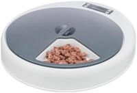 TRIXIE Futterautomat TX4+1, 5 &times; 0,25 l/34 &times; 6 &times; 39 cm, wei&szlig;/grau