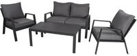 Garden Pleasure Lounge Set VICTORIA, Aluminium / Kunststoffgewebe / Kissen 100 %