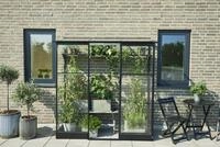 Halls Gew&auml;chshaus Qube Lean-to - 1,89 x 0,65 m - 1,2 m&sup2; (Gr. 2), 3 mm