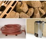 Weka Saunaofen-Set 9 inkl. 3,6 kW Kompakt Ofen rund, Saunasteine, Steuerger&auml;t